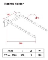 Gondola Shelving Racket Holder